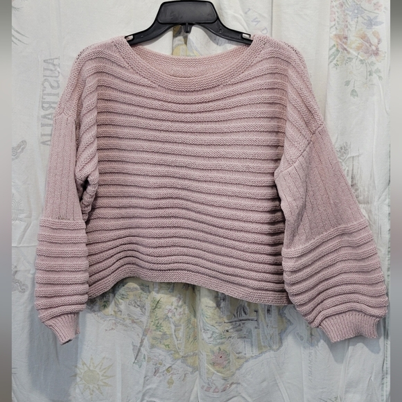 SHEIN Sweaters - Shein Women's Pink Ribbed Sweater Size Medium